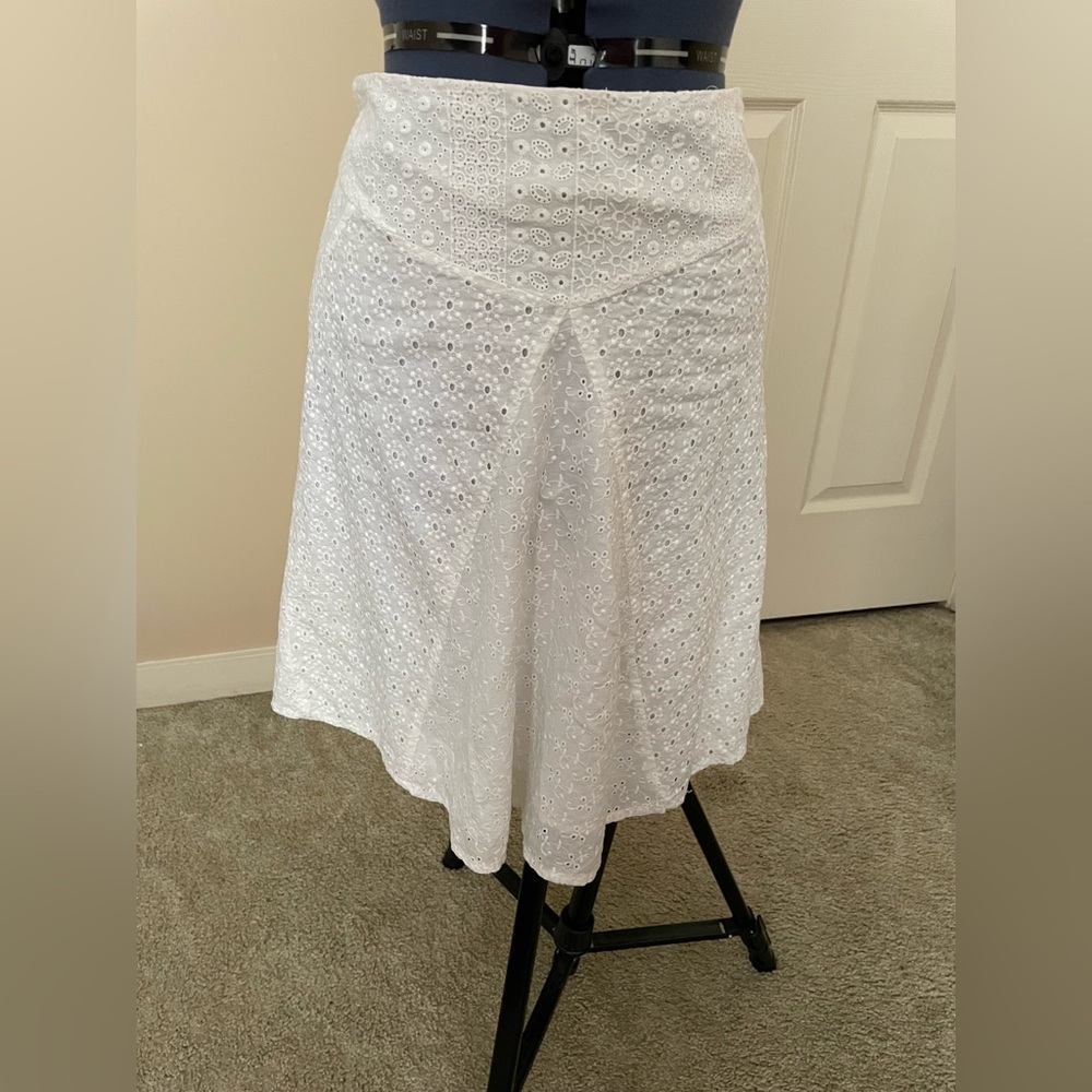 Lauren Ralph Lauren | Embroidered White Skirt